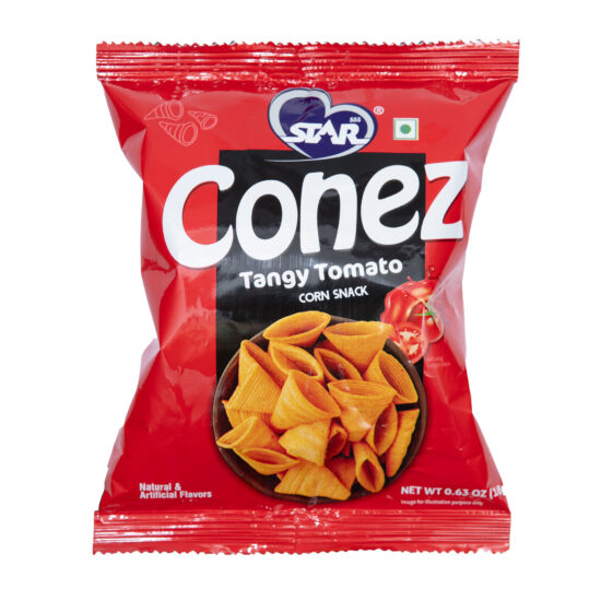Conez Tangy Tomato Corn Snacks Package