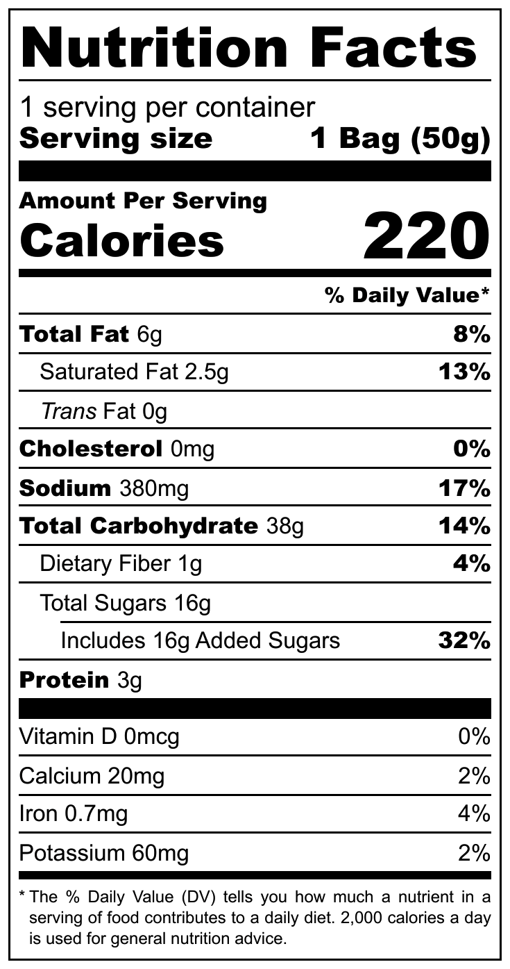 Bolletje Kruidnoten nutritional label