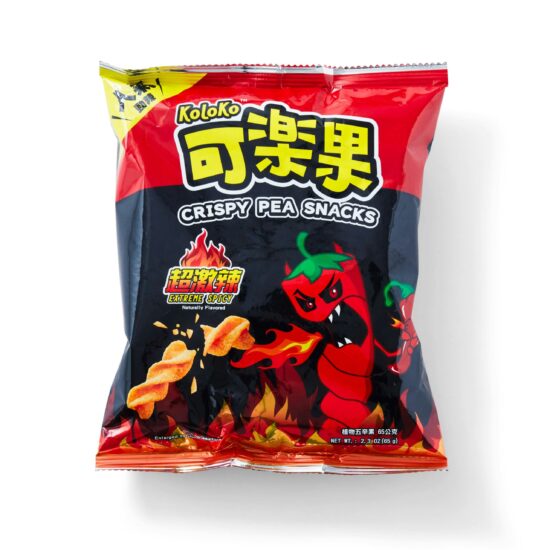 Extreme Spicy Crispy Pea Snacks Package