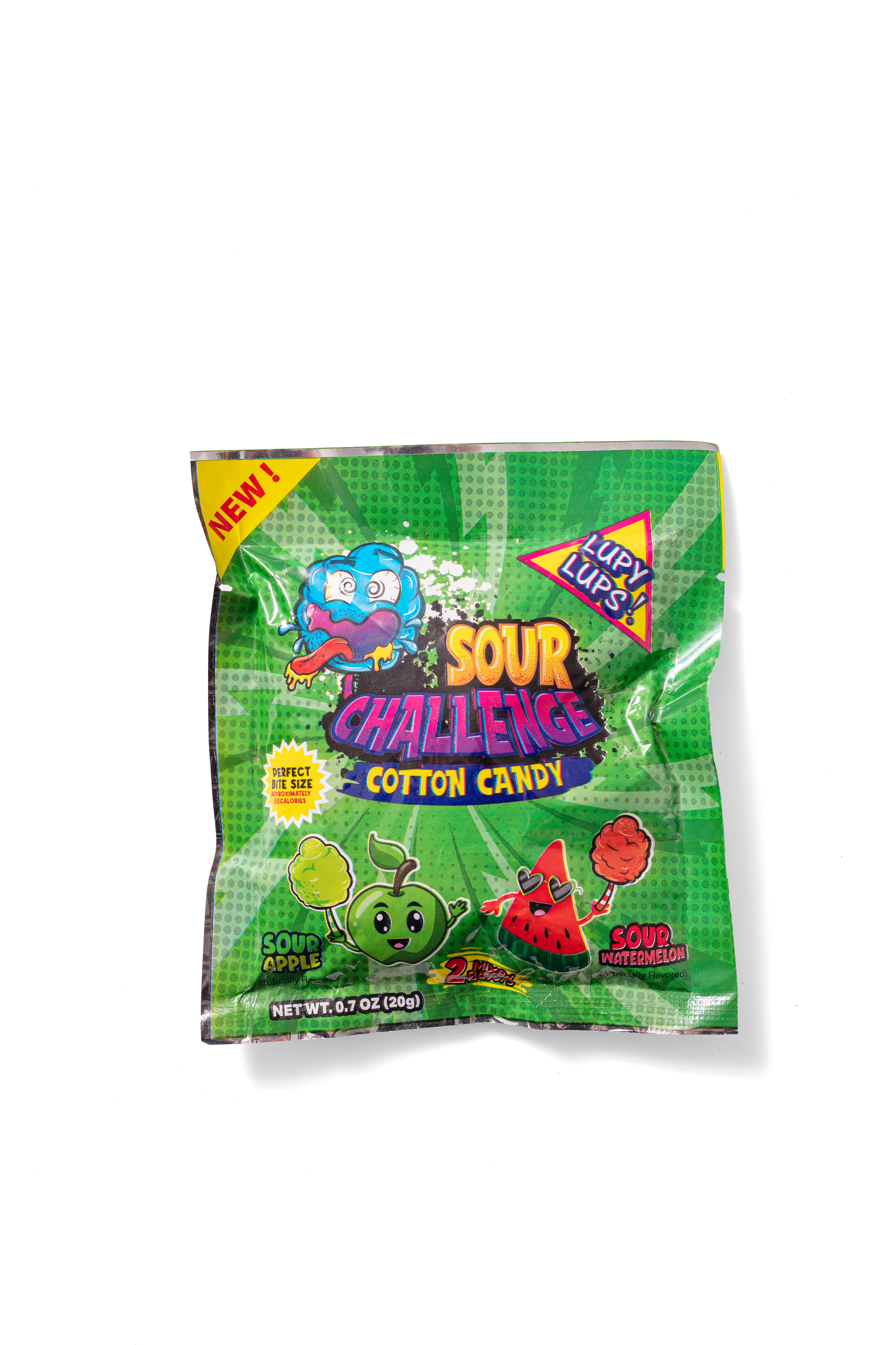 Lupy Lups Sour Challenge Cotton Candy Package