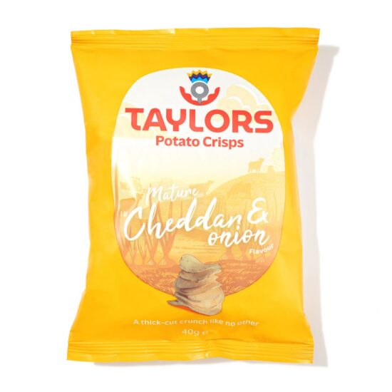 Mature Cheddar & Onion Potato Chips Package