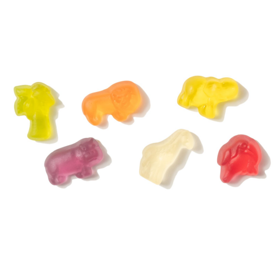 Tropical Fruit Travel Gummies Pieces