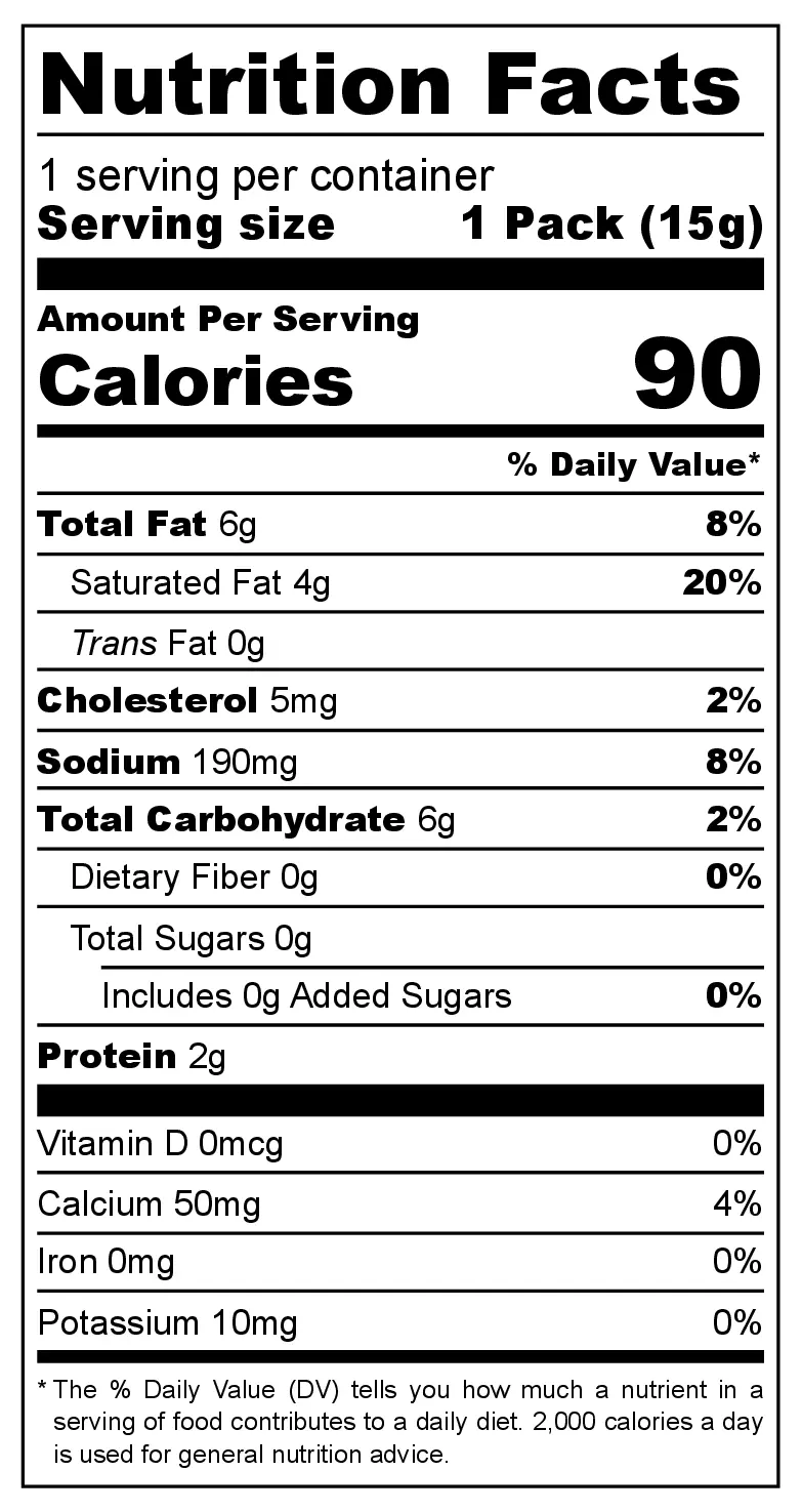 Black Pepper Gouda Cheese Biscuits nutrition facts