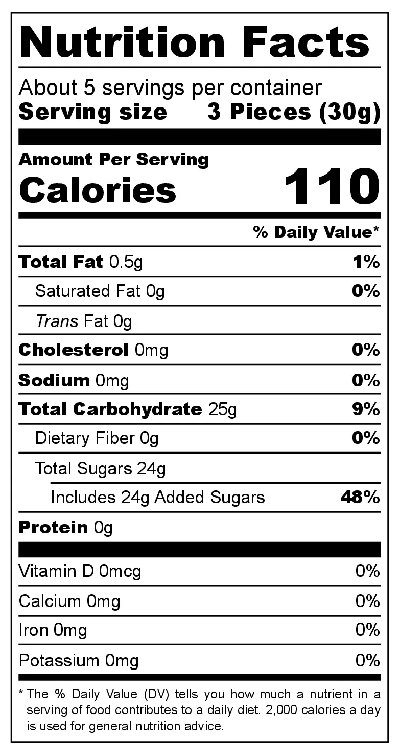 Pistachio Handmade Delight nutrition facts