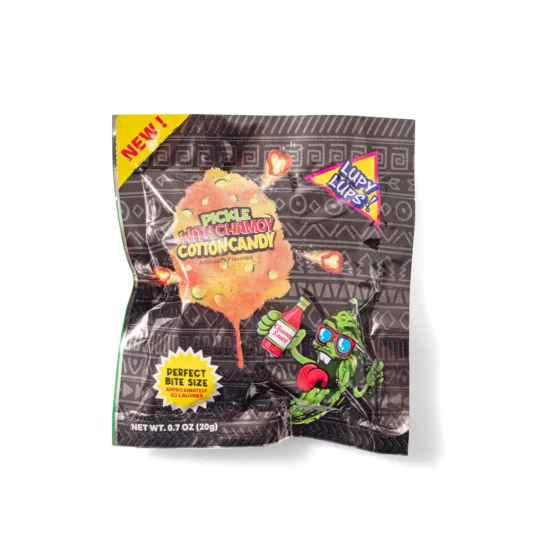 Pickle with Chamoy Cotton Candy Package