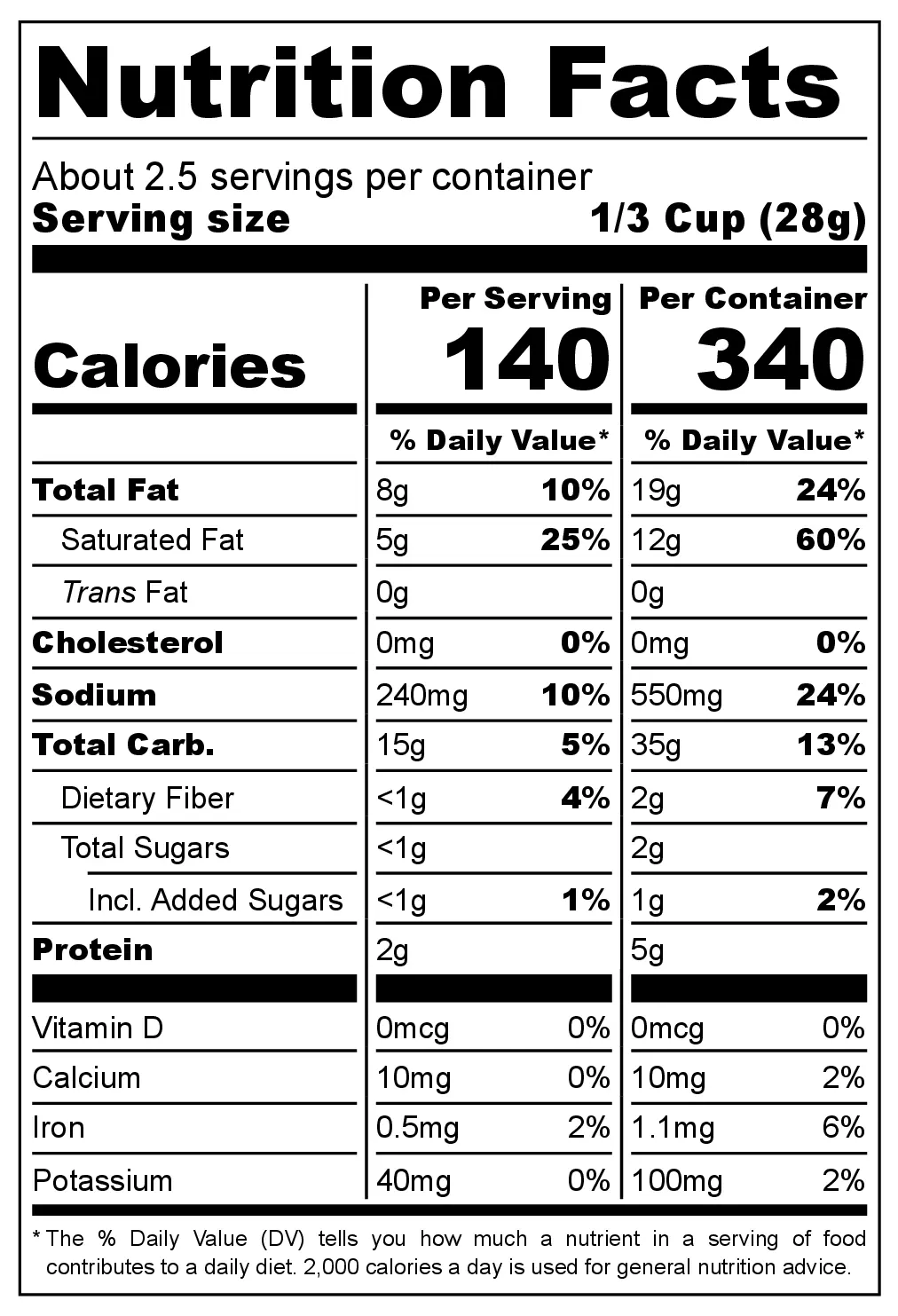 Crackzel Garlic Bread Pretzel Pieces nutrition facts