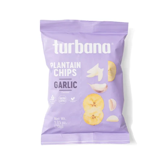 Garlic Plantain Chips Package