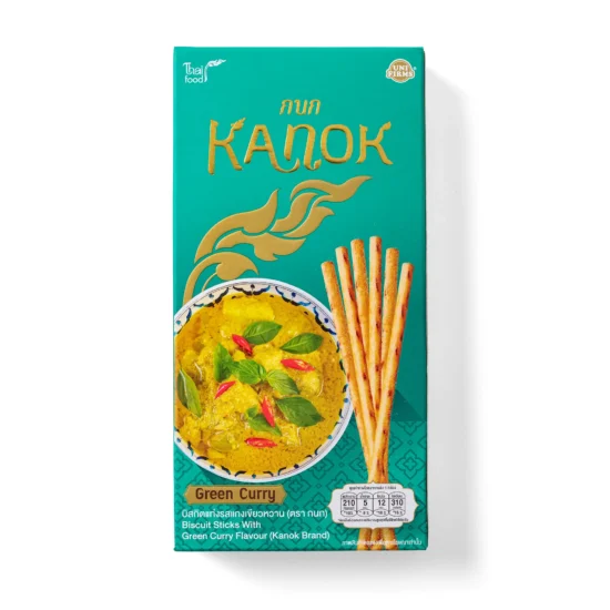Green Curry Biscuit Sticks Package